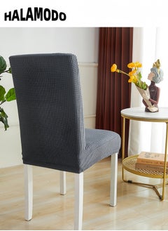 HALAMODO 6PCS Stretch Chair Covers Removable Washable Dining Room Chair Covers Dining Chair Slipcovers Seat Protector Great Home Decor and Banquet Upholstery for Dining Room & Hotel & Party  - Image 4