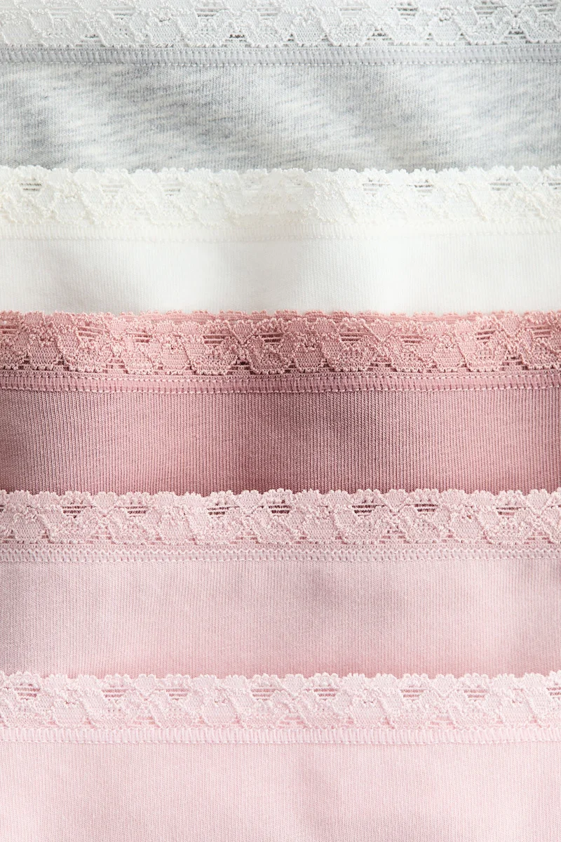 اتش اند ام سروال بيكيني قطني - عبوة من 5 قطع