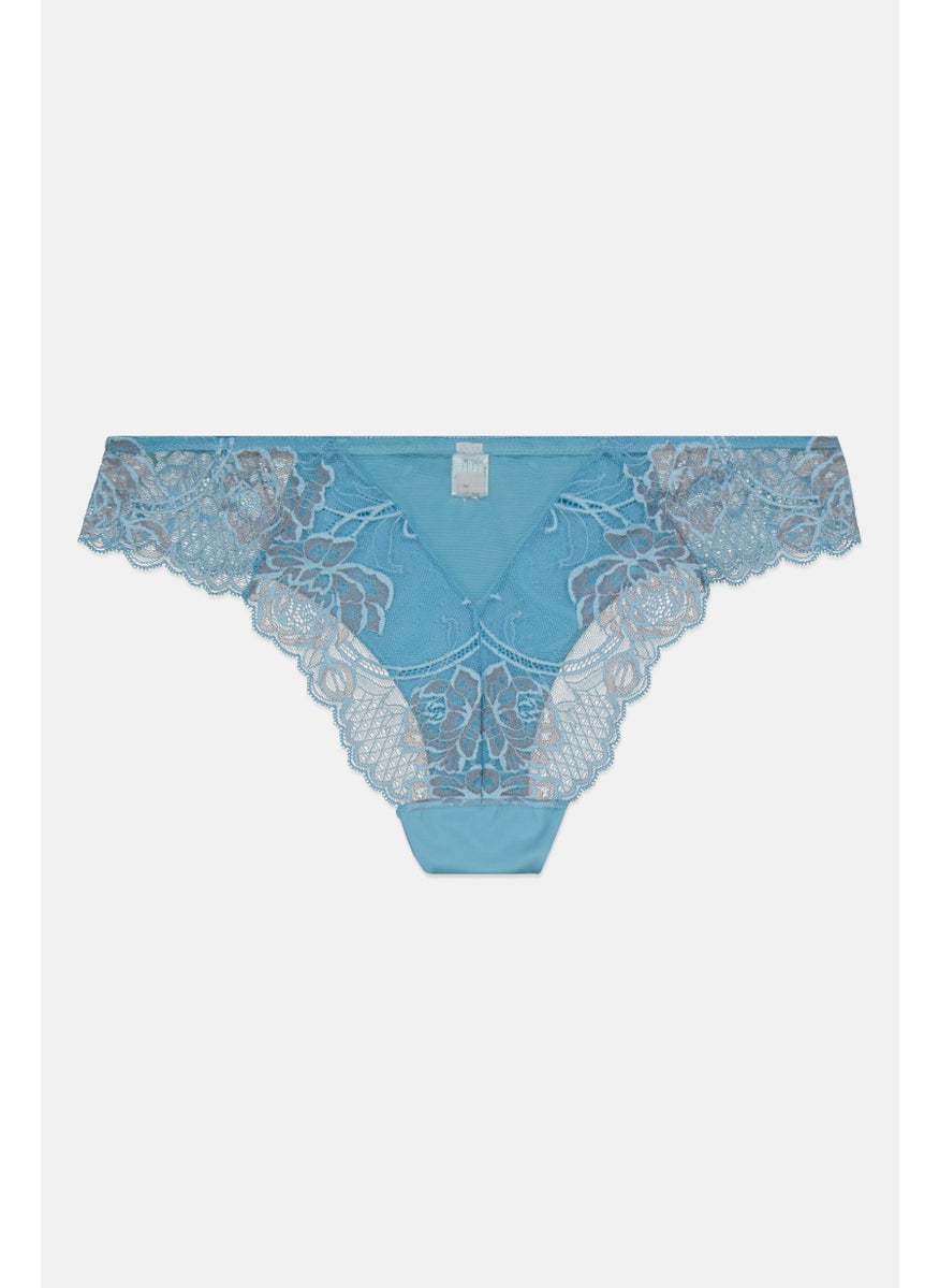 TRIUMPH - Women Textured Pull On Panty, Blue - Image 1