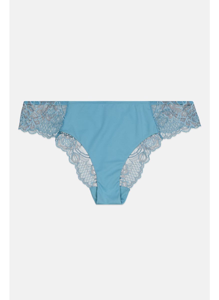 TRIUMPH - Women Textured Pull On Panty, Blue - Image 1