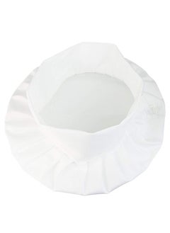 SYOSI SYOSI 2Pcs Chef Hat Adjustable Elastic Kitchen Chef Cap with Breathable Cotton White Uniforms Cooking Hat for House Hotel Restaurant  - Image 3
