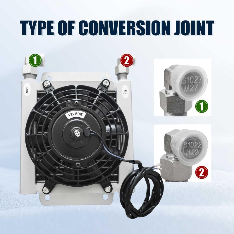 shouguang The Radiator with Hydraulic Fan is Suitable for Mini Excavators Ranging from 1 to 1.8 tons and is Compatible with AGT-H12 and AGT-QH12 - Image 5