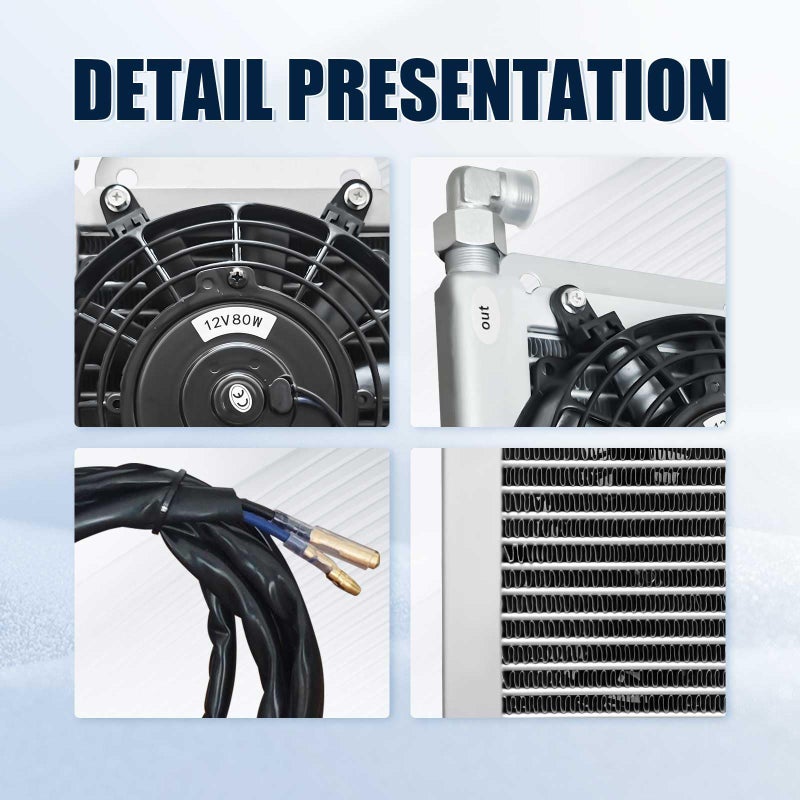 shouguang The Radiator with Hydraulic Fan is Suitable for Mini Excavators Ranging from 1 to 1.8 tons and is Compatible with AGT-H12 and AGT-QH12 - Image 4