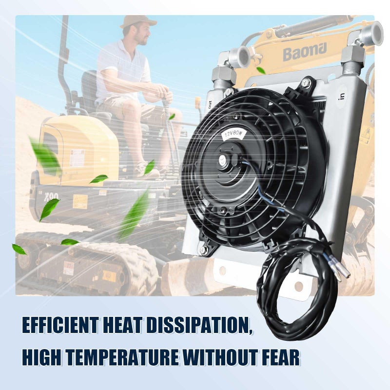shouguang The Radiator with Hydraulic Fan is Suitable for Mini Excavators Ranging from 1 to 1.8 tons and is Compatible with AGT-H12 and AGT-QH12 - Image 3