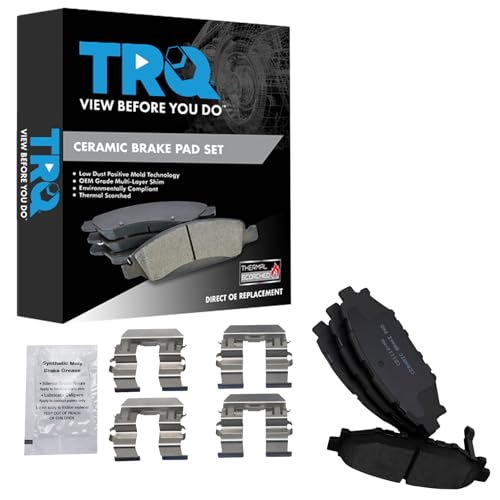 TRQ Rear Brake Pads Ceramic Compatible with 2013-2016 Subaru BRZ 2016-2021 Crosstrek 2009-2019 Forester 2008-2020 Impreza 2005-2014 Legacy Outback 2015-2020 WRX 2013-2015 XV Crosstrek - Image 2