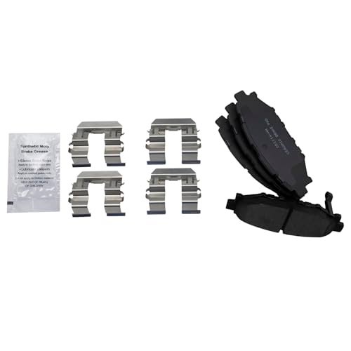 TRQ Rear Brake Pads Ceramic Compatible with 2013-2016 Subaru BRZ 2016-2021 Crosstrek 2009-2019 Forester 2008-2020 Impreza 2005-2014 Legacy Outback 2015-2020 WRX 2013-2015 XV Crosstrek - Image 1