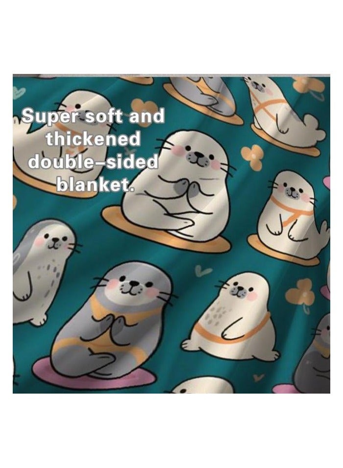 general Flannel thin blanket (warm and comfortable, suitable for sleep, gaming, dust removal and sandproof) 150cm*200cm - 1180 - Image 4