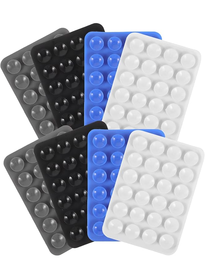 Green Tiger 16 Pcs 4 Color Adhesive Silicone Suction Phone Case, Multipurpose Non Slip Phone Suction Cup, Universal Phone Sticky Grip, Suitable for Mirror Bathroom Home Kitchen - Image 1
