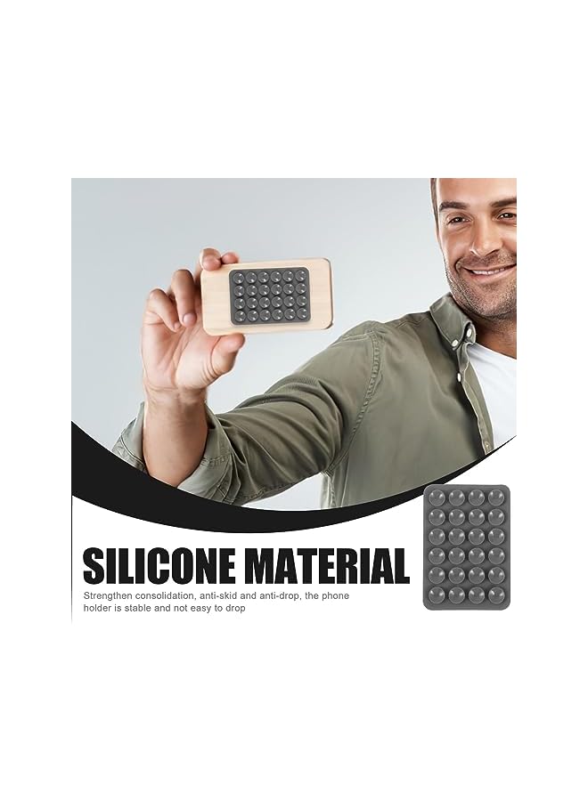 Green Tiger 16 Pcs 4 Color Adhesive Silicone Suction Phone Case, Multipurpose Non Slip Phone Suction Cup, Universal Phone Sticky Grip, Suitable for Mirror Bathroom Home Kitchen - Image 2