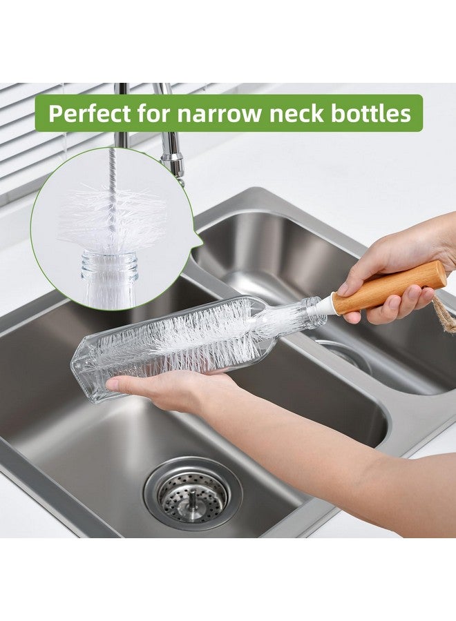SUBEKYU Bottle Brush, Baby Bottle Brush with Nipple and Straw Cleaner Set, Gray+ White (Gray+ White 5P) - Image 5