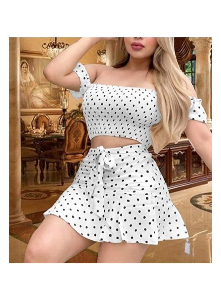 Short babydoll lingerie, white playsuits, elegant women’s nightgown  code 10 - Image 2