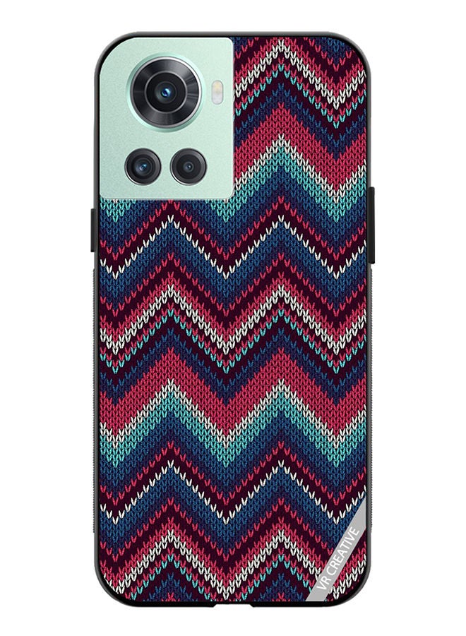 VR CREATIVE Protective Case Cover For OnePlus 10R Weaved Pattern Design Multicolour - Image 1
