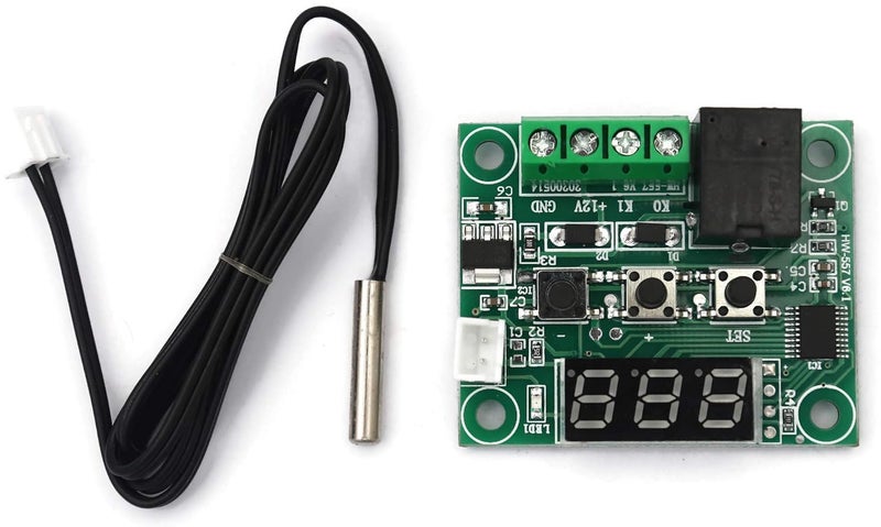 Electronicspices W1209 12V DC Digital Temperature Controller Board Micro Digital Thermostat -50-110°C Electronic Temperature Module - Image 1