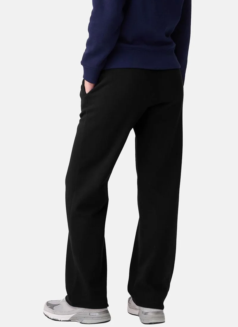 يونيكي Black Plain Casual Trouser