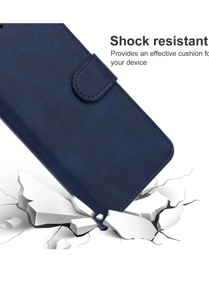 Case For OPPO Realme X7 Max 5G Leather Phone Cover Blue