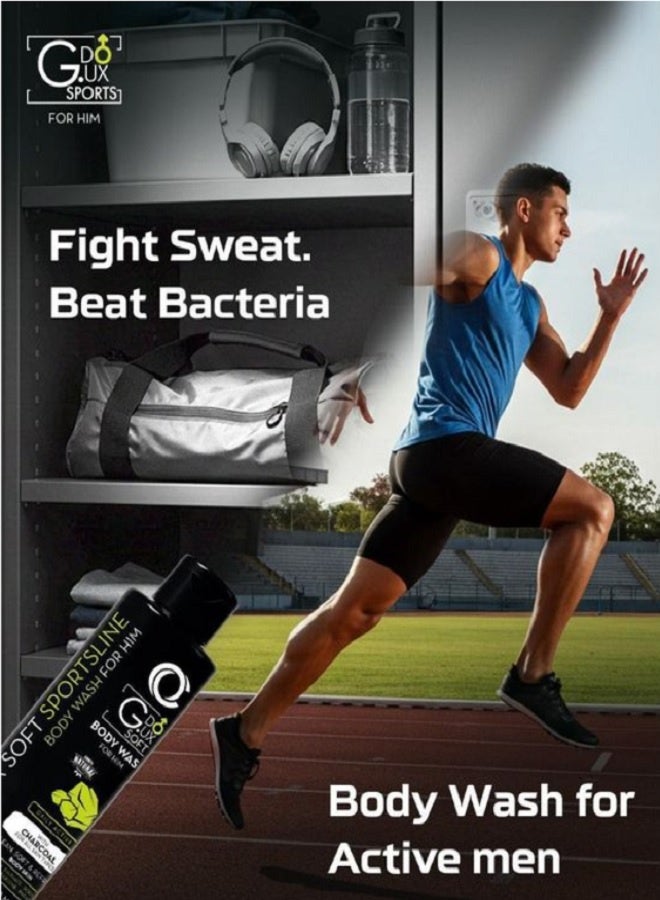 جي.دو غسول الجسم الرياضي للرجال، سعة 400 مل - Image 2