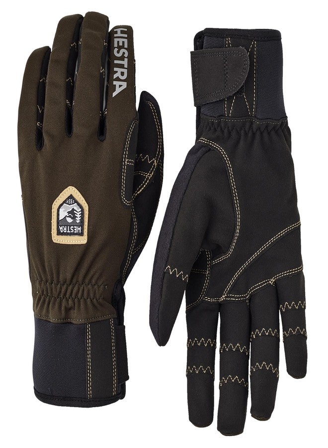 Hestra Biathlon Trigger Comp 5 Finger Glove with Shock Absorption Padding for Biathlon, Cross-Country Ski & Hunting - Dark Forest - 11 - Image 1