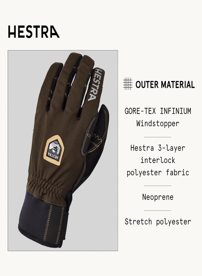 Hestra Biathlon Trigger Comp 5 Finger Glove with Shock Absorption Padding for Biathlon, Cross-Country Ski & Hunting - Dark Forest - 11 - Image 2