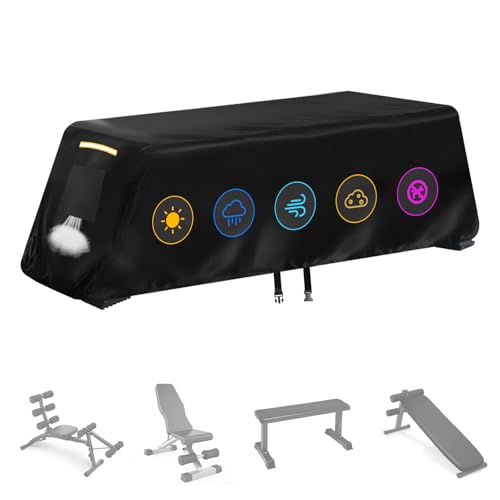 GRABADO Weight Bench Cover, Heavy Duty 420D Oxford Exercise Workout Bench Cover Waterproof Outdoor，Home Gym All-weather Protective Covers Fit for Sit-up Board Flat Lifting Benches and Fitness Equipment Indoor - Image 1
