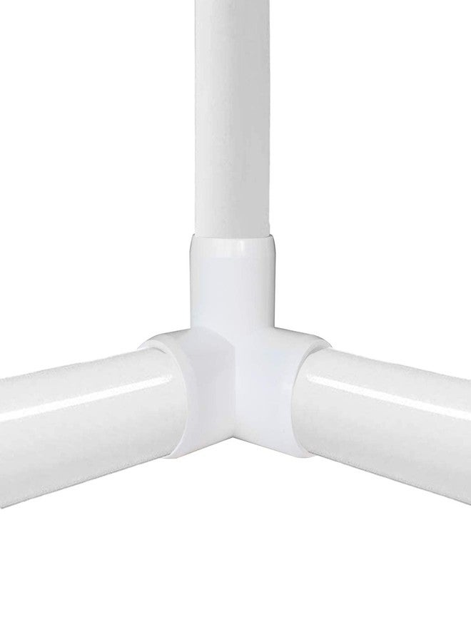 DMAKS GALAXY Heavy Duty 1/2 Inch 3 Way UPVC Pipe Tee Corner Fittings, Furniture Grade for Building UPVC Furniture, Greenhouse, Shed, Pipe Fittings, Tent Connection Pipe (Pack of 10 Pieces) - Image 3
