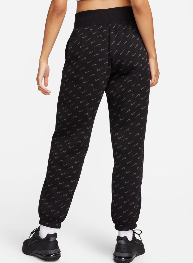 Nike Nsw Phoenix Fleece Oversized All Over Printed Pants - Image 2