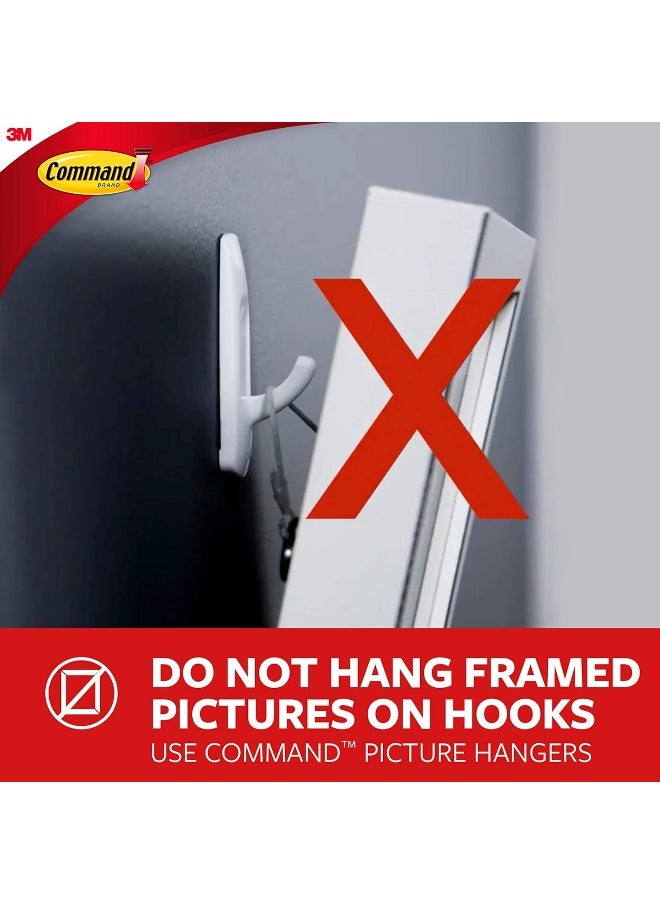 Command Command Designer Medium Hooks White color, 2 hooks + 4 strips/pack  - Image 4