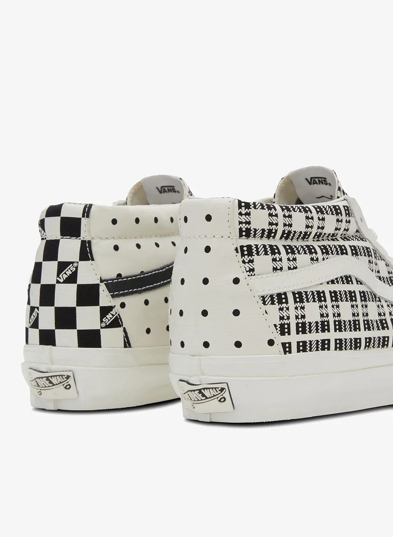 VANS Multi-Colour Sk8-Mid Reissue 83 LX Pattern Clash Unisex Shoes  | Best Price UAE