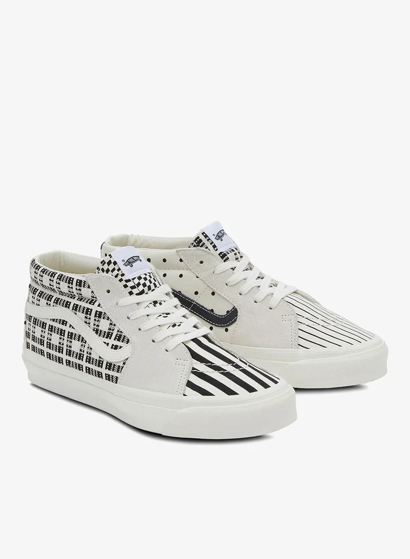 VANS Multi-Colour Sk8-Mid Reissue 83 LX Pattern Clash Unisex Shoes  | Best Price UAE
