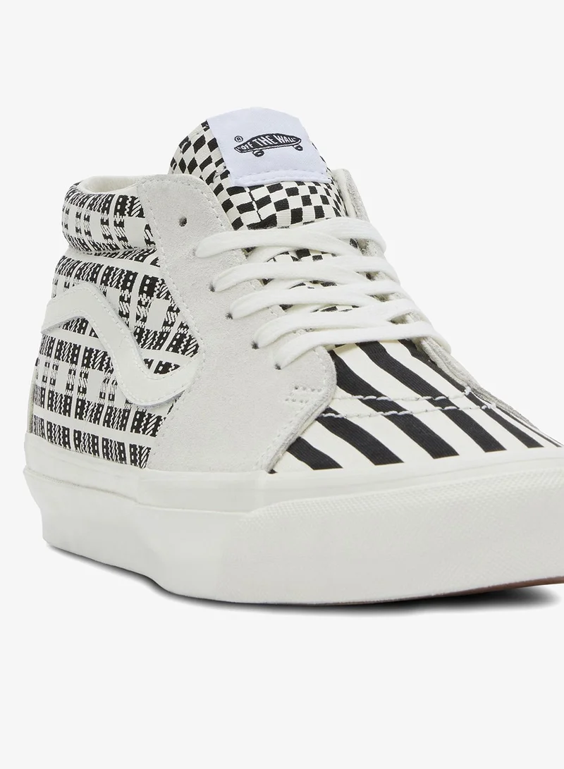 VANS Multi-Colour Sk8-Mid Reissue 83 LX Pattern Clash Unisex Shoes  | Best Price UAE