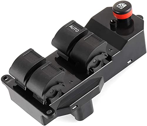 MOJTBE Driver Side Master Control Power Window Switch Compatible with Honda Civic 2001 2002 2003 2004 2005 CRV 20022006 Replace OE 35750S9A307 - Image 1