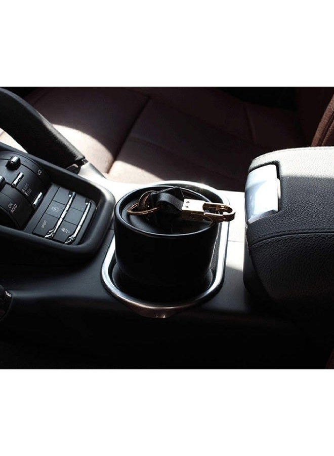 BANCHELLE Car Storage Holder Garbage Can Mini Storage Debris Bucket Portable 2 Packs - Image 4