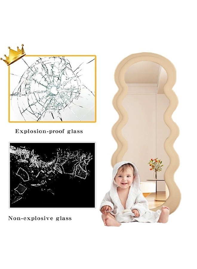 KLNAMAEAAN Wavy Shaped Full Length Dressing Mirror 60X160 CM - Image 3