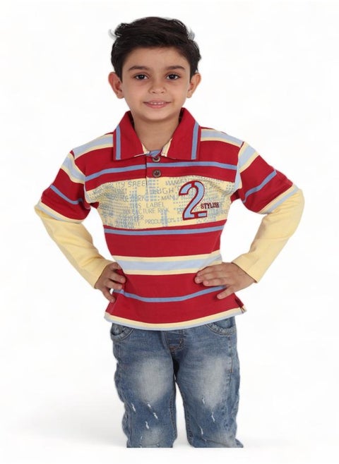 Boys' Polo Shirt for 5-Year-Olds - 2024 Trends - High-Quality Fabric - Super Soft Materials - Printed in Vibrant and Attractive Colors to Add a Unique Touch to Your Child's Look in 2024