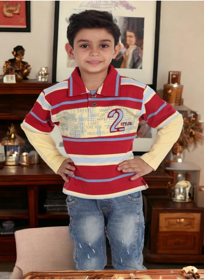 Boys' Polo Shirt for 5-Year-Olds - 2024 Trends - High-Quality Fabric - Super Soft Materials - Printed in Vibrant and Attractive Colors to Add a Unique Touch to Your Child's Look in 2024