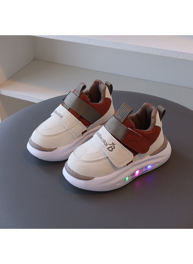 Spring And Autumn New Boys' Casual All-match Comfortable Luminous Sneaker Girls' Non-slip Fashion Torre Shoes Trendy