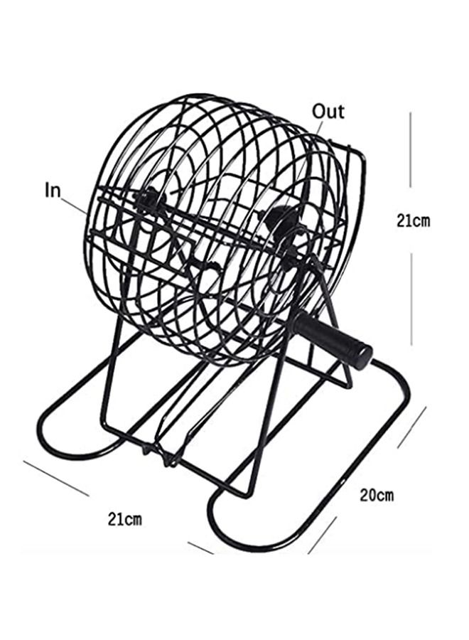 URbazaar Complete Bingo Lotto Game Set with 8 Inch Bingo Cage 75 Balls 18 Bingo Cards and 150 6 Color Mix Bingo Chips with a Bag Bingo Game Family Board Game Ideal for Large Groups - Image 4