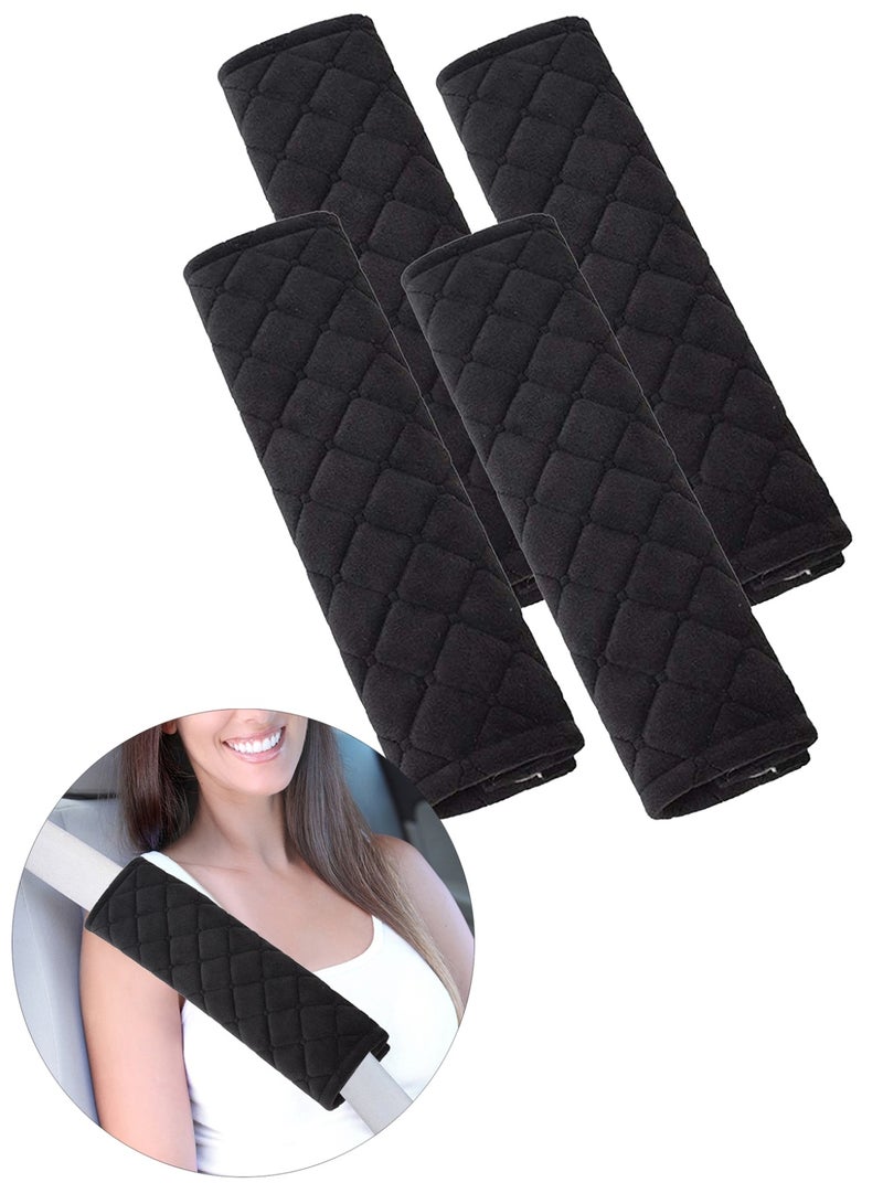 2Pairs (4PCS) Car Seat Belt Shoulder Pad Cover Comfort Harness Pads Travel Seat Belt Cushion Seatbelt Strap - Image 1