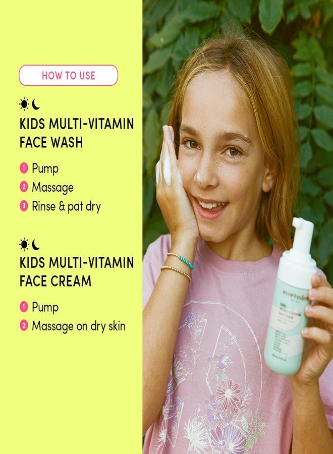 Evereden Kids Happy Face Duo (Melon Juice) - Multi-Vitamin Face Wash & Face Cream Set - Clean & Vegan Skin Care for Kids 3+ - Moisturizing, Nourishing, & Protective Skin Care Set - Image 3