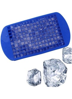 SHOWAY 160 Grid Small Square Food Grade Silicone Tile Ice Grid Crushed Ice Grid Ice Cube Mold Kitchen Bar Party Drinks Blue Icecube01B Ice Cube Tray  - Image 1