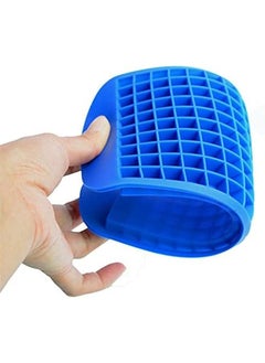 SHOWAY 160 Grid Small Square Food Grade Silicone Tile Ice Grid Crushed Ice Grid Ice Cube Mold Kitchen Bar Party Drinks Blue Icecube01B Ice Cube Tray  - Image 4