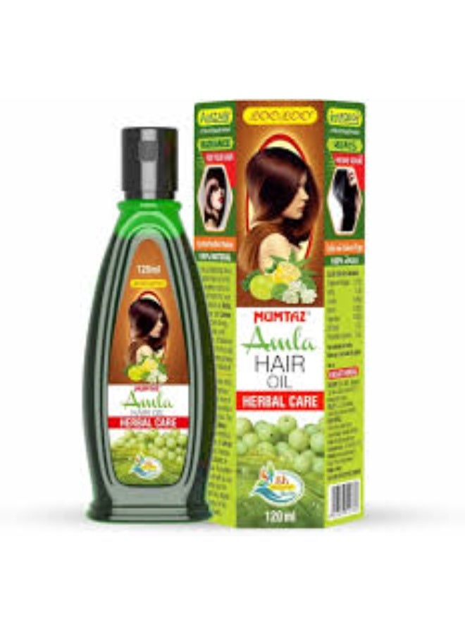 LooLoo Mumtaz Amla Hair Oil |Natural Hair Oil |Amla - Jasmine & Lemon - Pack of 1-120ml each - Image 1