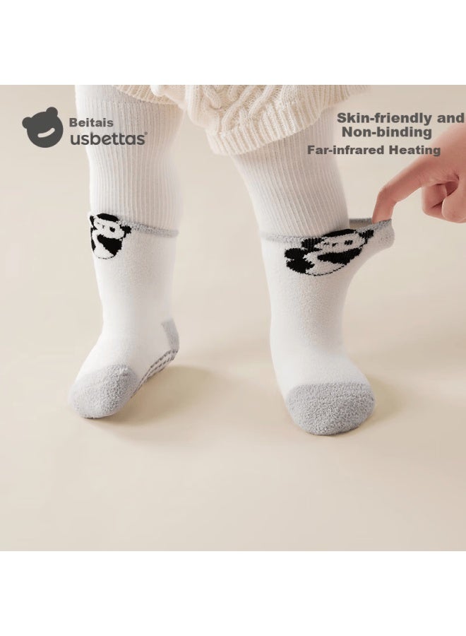 Beptides Beitais Baby Socks Autumn Winter Thickened Warm Newborn Double-sided Fleece Cotton Socks Uni Children's Class A Floor Socks - Image 4