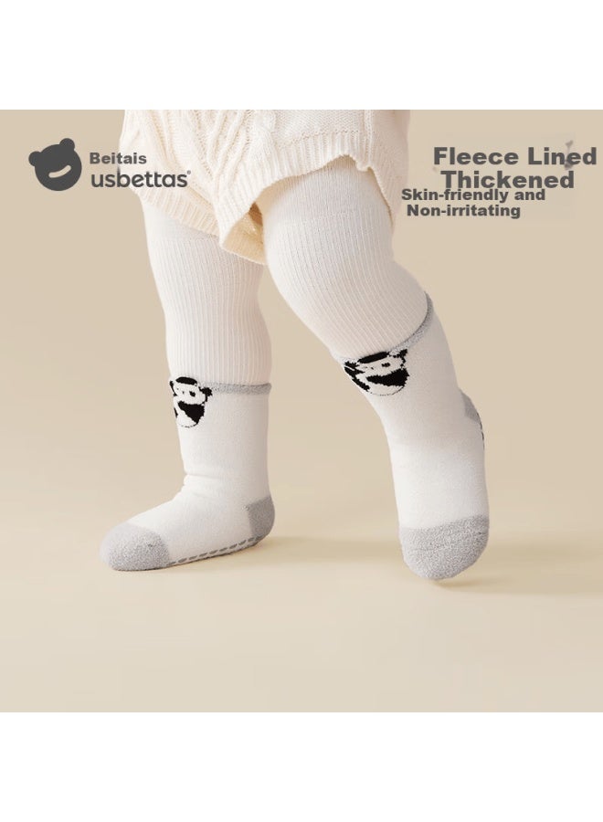 Beptides Beitais Baby Socks Autumn Winter Thickened Warm Newborn Double-sided Fleece Cotton Socks Uni Children's Class A Floor Socks - Image 5