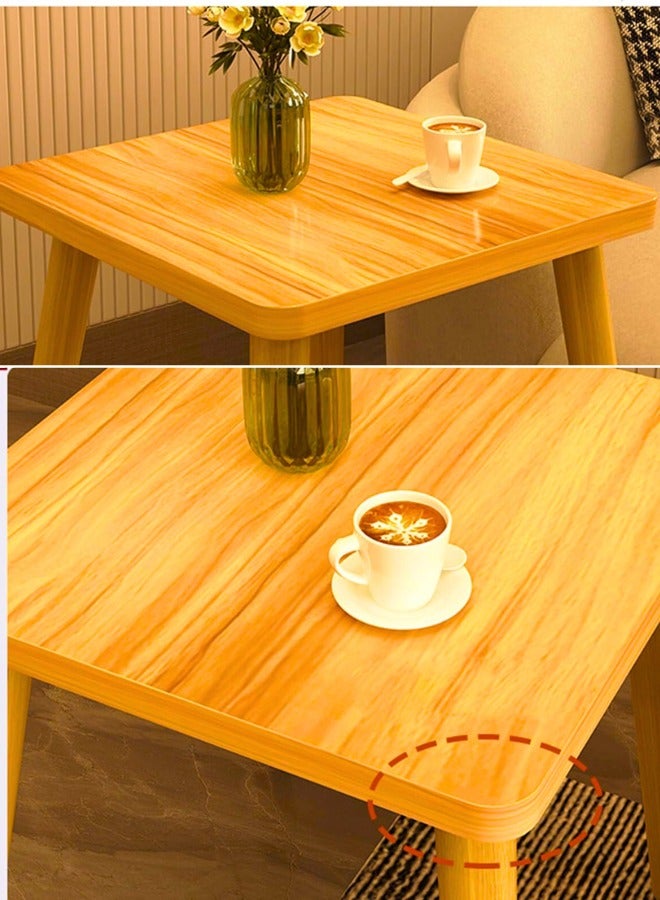 Chase Up Coffee Table Modern End Side Table Wooden Rectangular Accent Small Tables for Living Room Bedroom Balcony Solid Wood Sofa Tables for Home Decor - Image 3