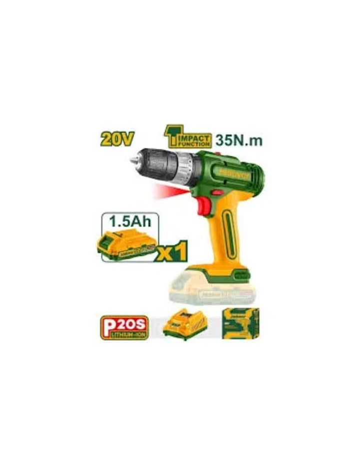 JADEVER 20V 1 Battery 35Nm 1.5A