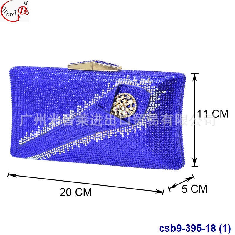 New Plant Pattern Drilling Dinner Bag Fashion Dress Evening Bag Clutch Bag Party Bags - Image 3