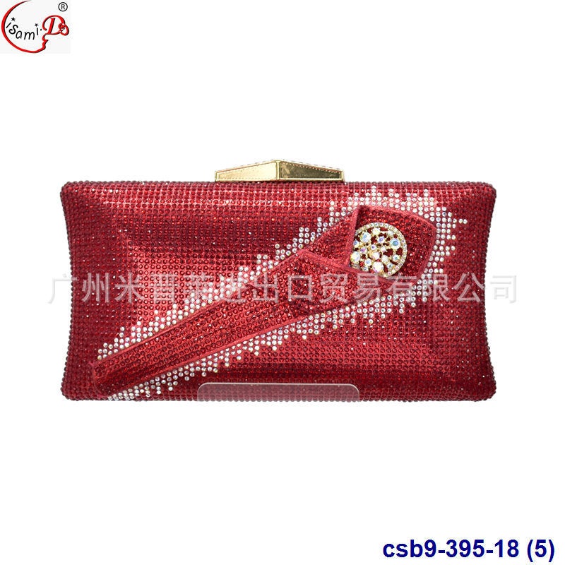 New Plant Pattern Drilling Dinner Bag Fashion Dress Evening Bag Clutch Bag Party Bags - Image 5