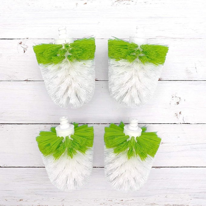 BIODEGRADABLE 4 TOILET BRUSH REPLACEMENT HEADS COMPATIBLE WITH OXO 1043632 GOOD GRIPS TOILET BRUSH REPLACEMENT HEAD THE OXO 1281600 GOOD GRIPS TOILET BRUSH 4PACK