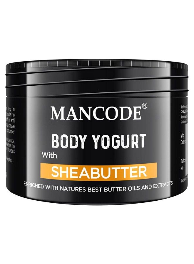 MAN CODE Mancode Shea Butter Body Yogurt Fast Absorbing Treats Damp Skin Non Sticky Texture Lightweight Cream Intense Moisturization 100 Gm Daily Moisturizer For Men (Pack Of 1)  - Image 2