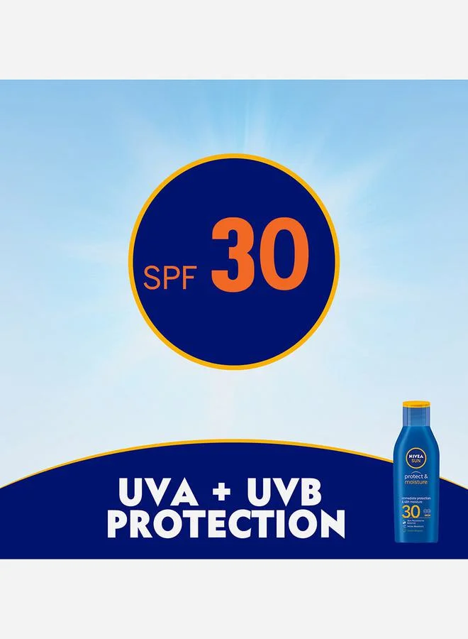 نيفيا Sun Protect and Moisture Sun Lotion, UVA & UVB Protection, SPF 30, 200ml